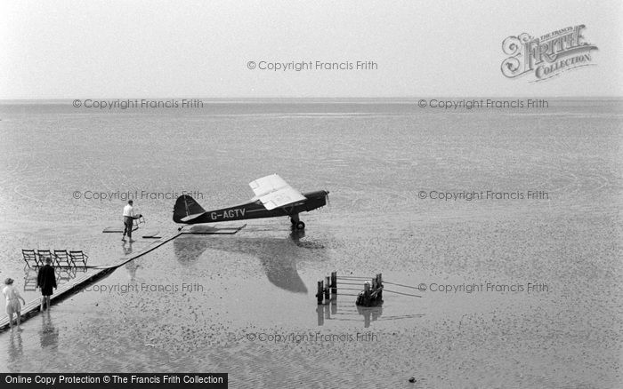 Photo of Bare, Plane On Sands c.1955