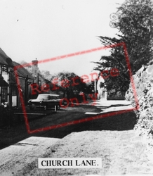 Church Lane c.1960, Barford