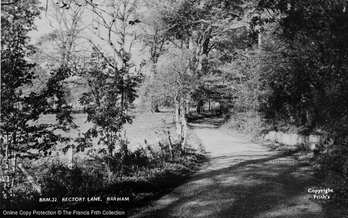 Photo of Barham, Rectory Lane c.1955