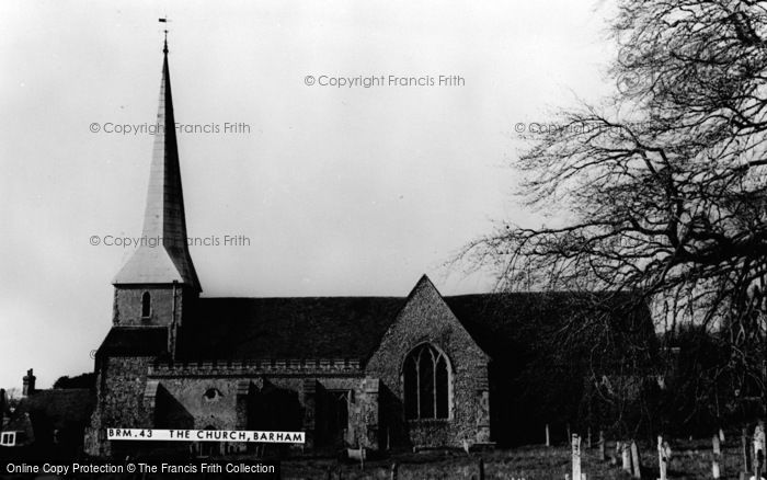 Photo of Barham, St John The Baptist Church c.1965