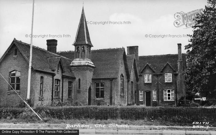 Photo of Barham, The School c.1955