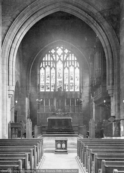 Photo of Barmouth, Church Interior 1913