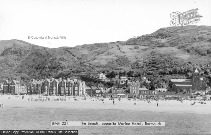 Photo of Barmouth, From The Beach c.1955
