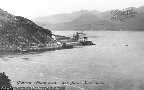 Photo of Barmouth, Giants Head And Coes Faen c.1955