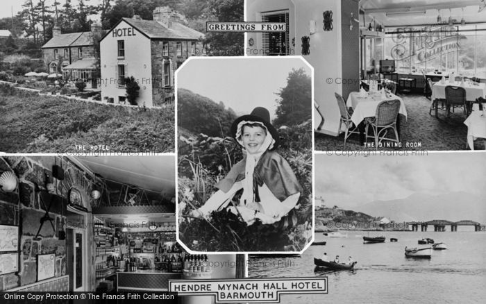 Photo of Barmouth, Hendre Mynach Hall Hotel Composite c.1960