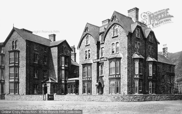 Photo of Barmouth, Marine Hotel 1889
