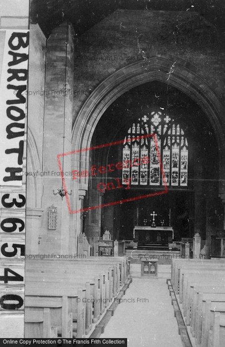 Photo of Barmouth, New Church, Nave East 1895