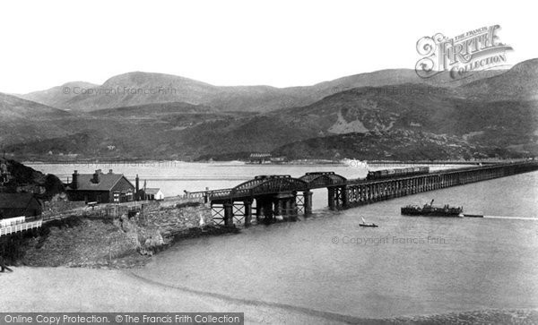 Photo of Barmouth, Railway Bridge And Cader Idris 1908