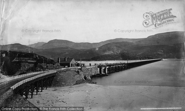 Photo of Barmouth, Railway Bridge c.1876