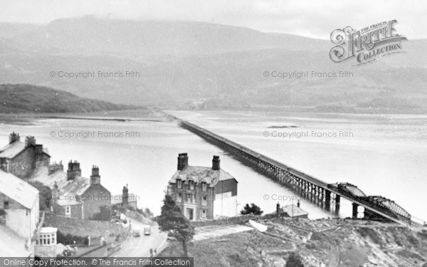 Photo of Barmouth, The Bridge c.1955