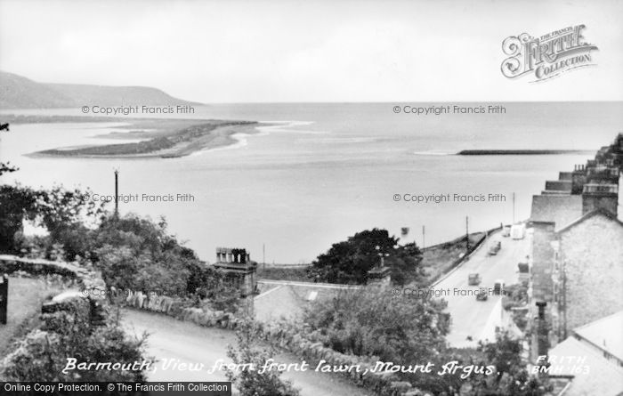Photo of Barmouth, View From Mount Argus Front Lawn c.1955