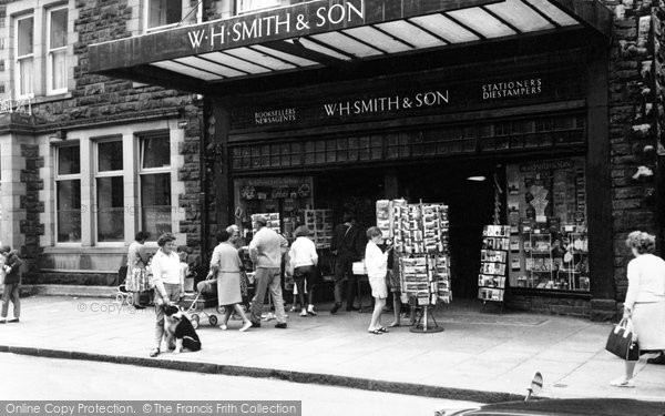 Photo of Barmouth, Wh Smith & Son, High Street c.1965
