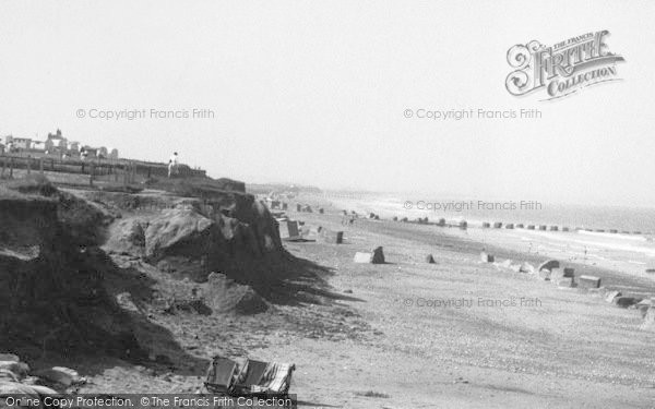 Photo of Barmston, The Beach c.1955