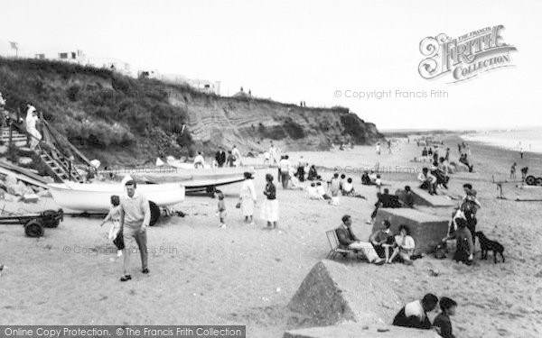 Photo of Barmston, The Beach c.1960
