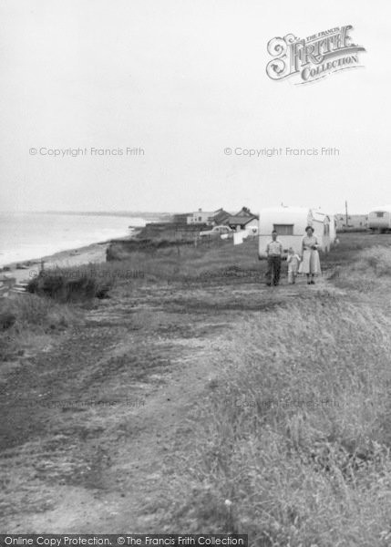 Photo of Barmston, The Caravan Site c.1955