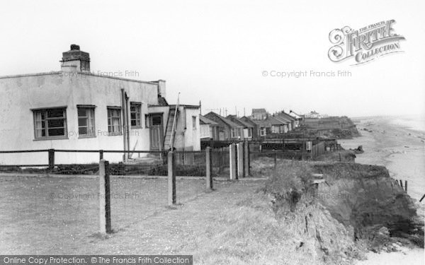 Photo of Barmston, The South Cliff Bungalows c.1960