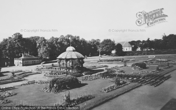 Photo of Barnard Castle, Bowes Museum Garden 1929