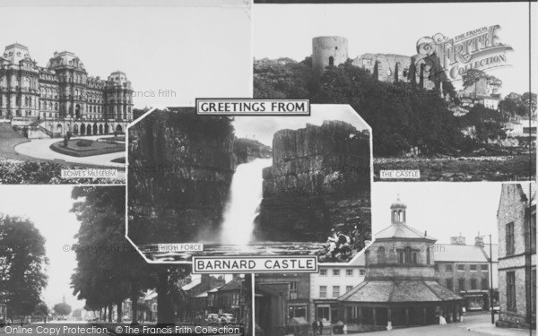 Photo of Barnard Castle, Composite c.1955