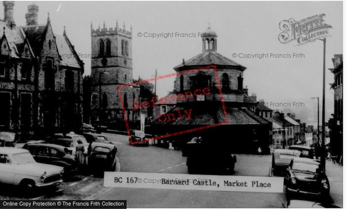 Photo of Barnard Castle, Market Place c.1960