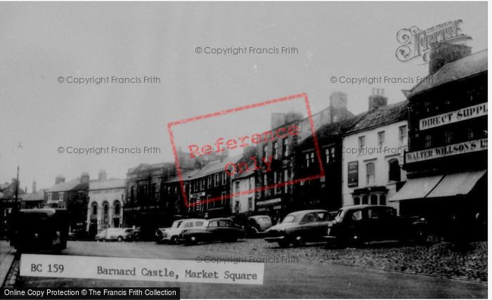 Photo of Barnard Castle, Market Square c.1960
