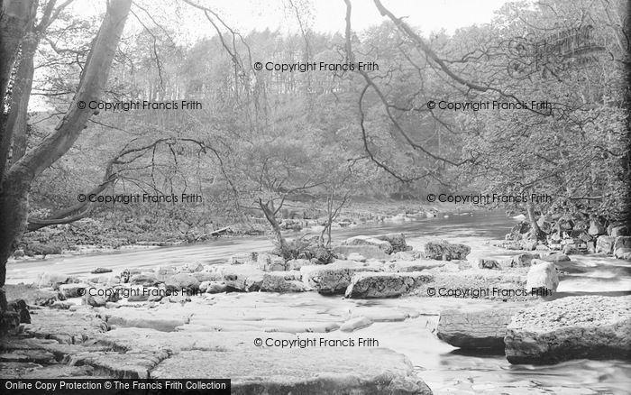 Photo of Barnard Castle, Meeting Of Waters c.1932