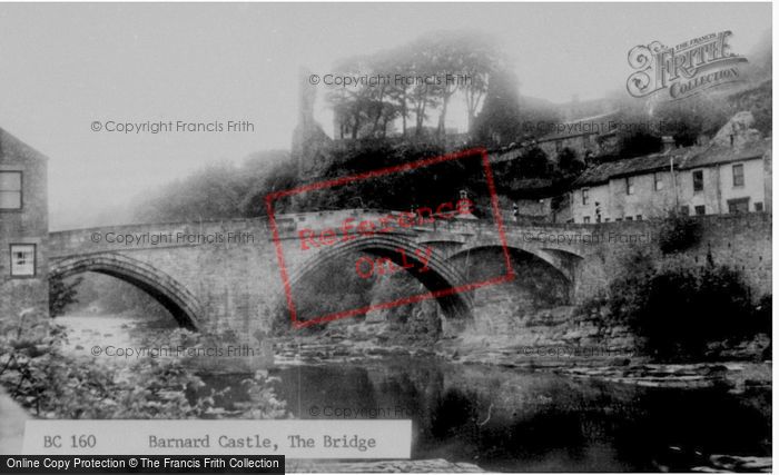 Photo of Barnard Castle, The Bridge c.1960