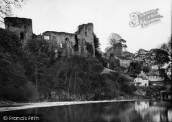 The Castle From The River Tees c.1930, Barnard Castle
