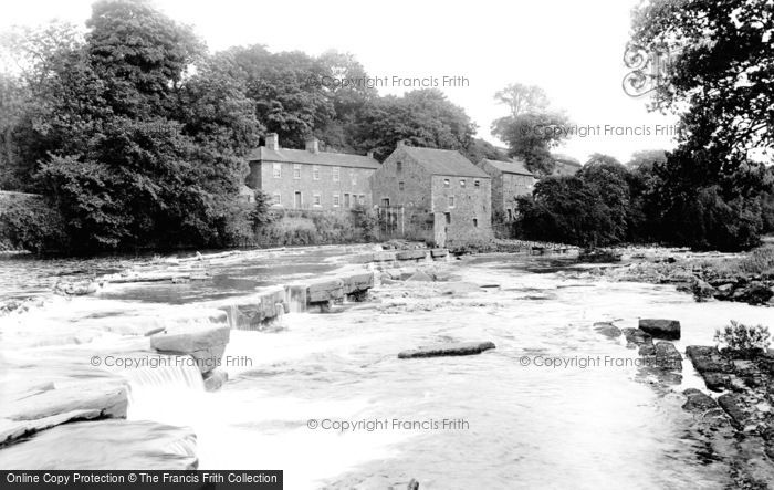 Photo of Barnard Castle, The River Tees And Demesnes Mill 1914
