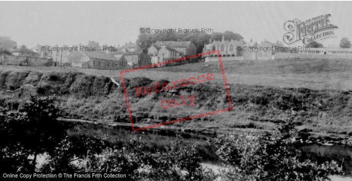Photo of Barnard Castle, The Tees And St Mary's Church c.1950