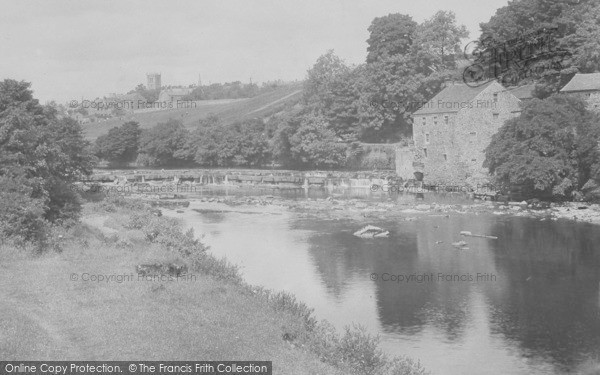 Photo of Barnard Castle, View From The River 1914