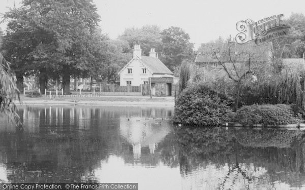 Photo of Barnes, Houses By The Pond c.1960