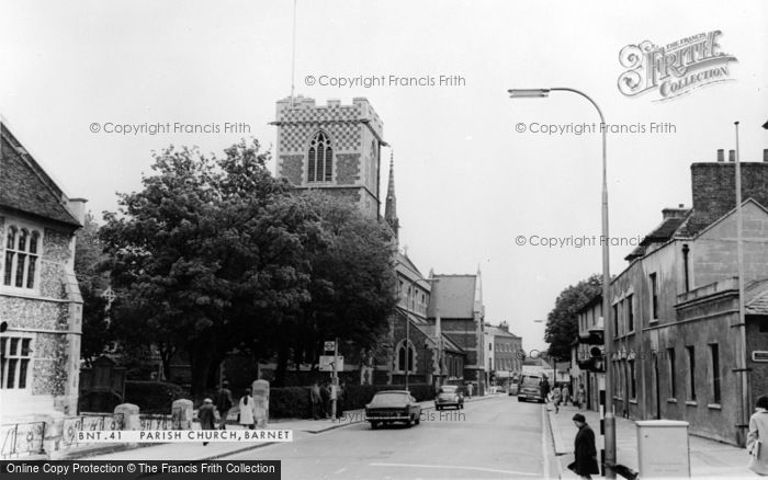 Photo of Barnet, Church Of St John The Baptist c.1965