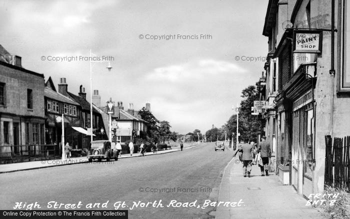 Photo of Barnet, High Street And Great North Road c.1955