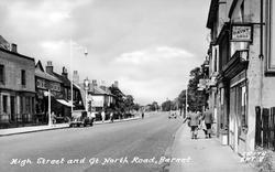 High Street And Great North Road c.1955, Barnet