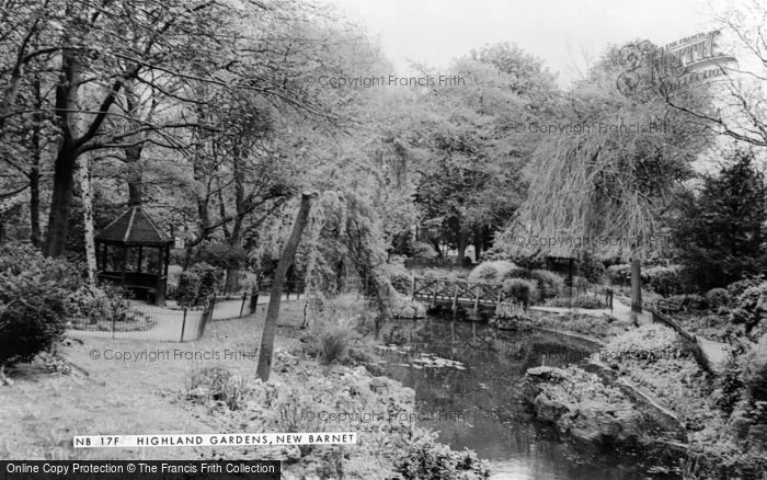 Photo of Barnet, Highland Gardens, New Barnet c.1960