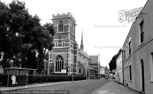 Photo of Barnet, St John's Church From Wood Street c.1965