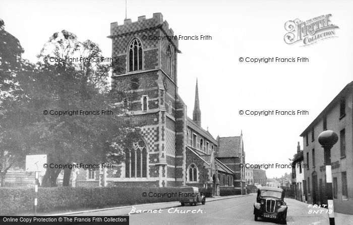 Photo of Barnet, The Church c.1955 - Francis Frith