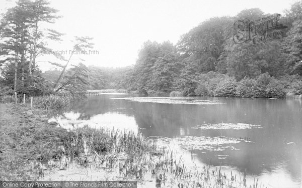 Photo of Barningham Hall, The Lake 1922