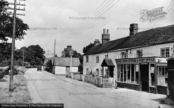 Photo of Barns Green, The Stores c.1955