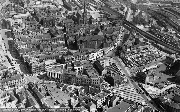 Photo of Barnsley, Aerial View c.1966