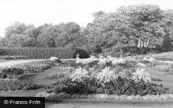 Locke Park, Flower Gardens c.1955, Barnsley