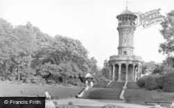 Locke Park, The Tower c.1955, Barnsley