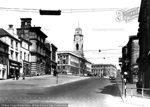 Photo of Barnsley, Market Hill 1949