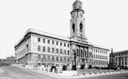 Barnsley, the Town Hall c1950