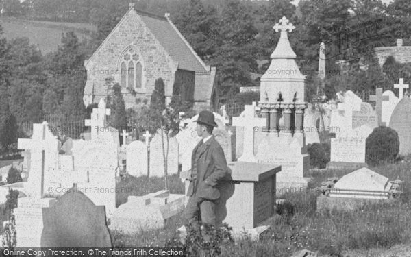 Photo of Barnstaple, A Man In The Cemetery 1890