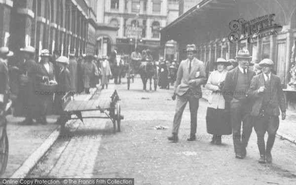 Photo of Barnstaple, Butchers Row 1919