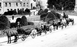 Carriages, The Square 1903, Barnstaple