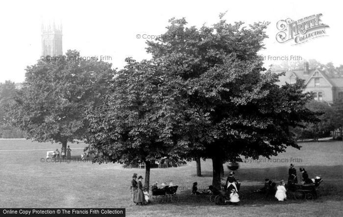 Photo of Barnstaple, Church And Rock Park 1890