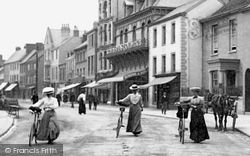 Cyclists In Boutport Street 1906, Barnstaple