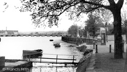 Embankment From Park c.1950, Barnstaple